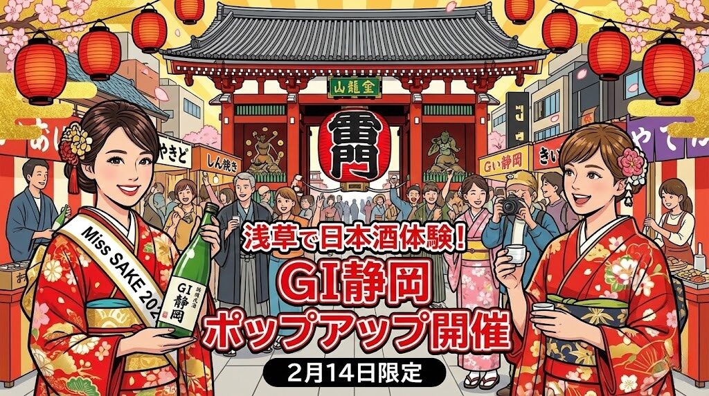 浅草で静岡の日本酒を体験